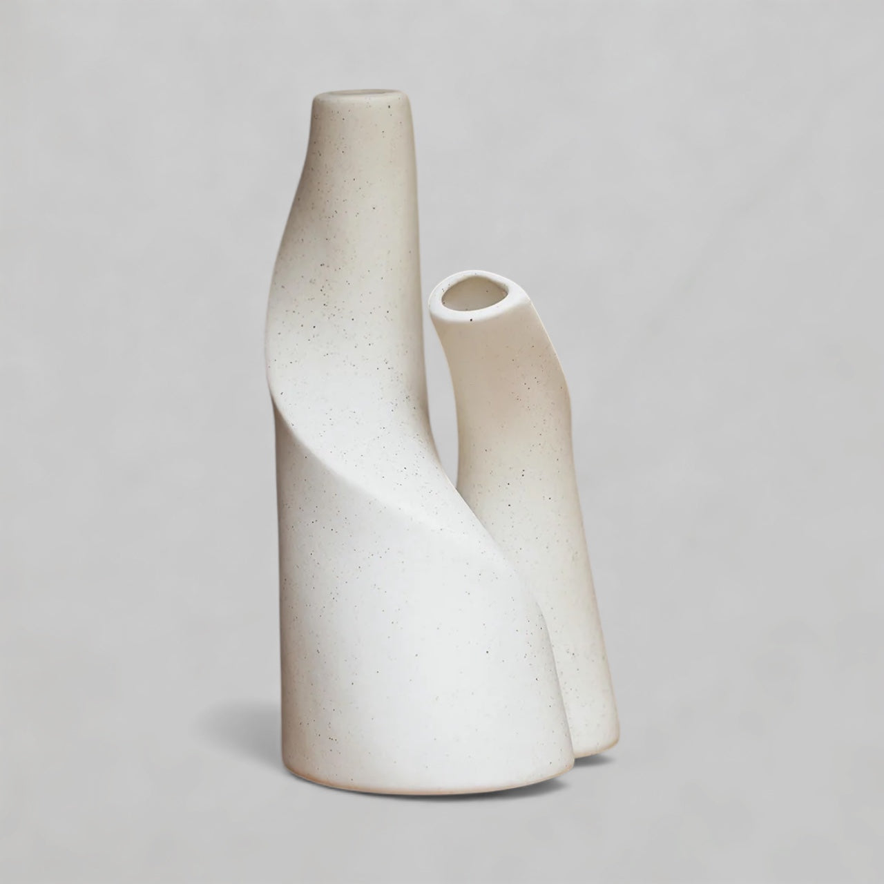 Sculptural Dual-Form Ceramic Vase
