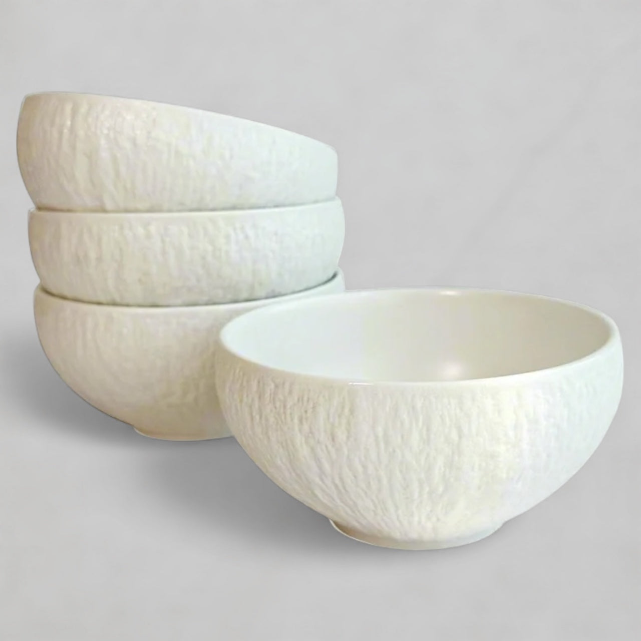4PC Textured Bowls