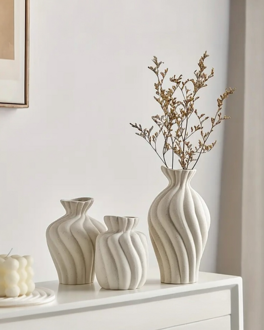 Bohemian Style Vase Trio