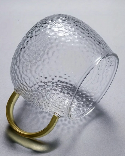 Hammered Glass Cup Set
