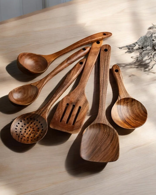 6PC Wooden Utensil Set