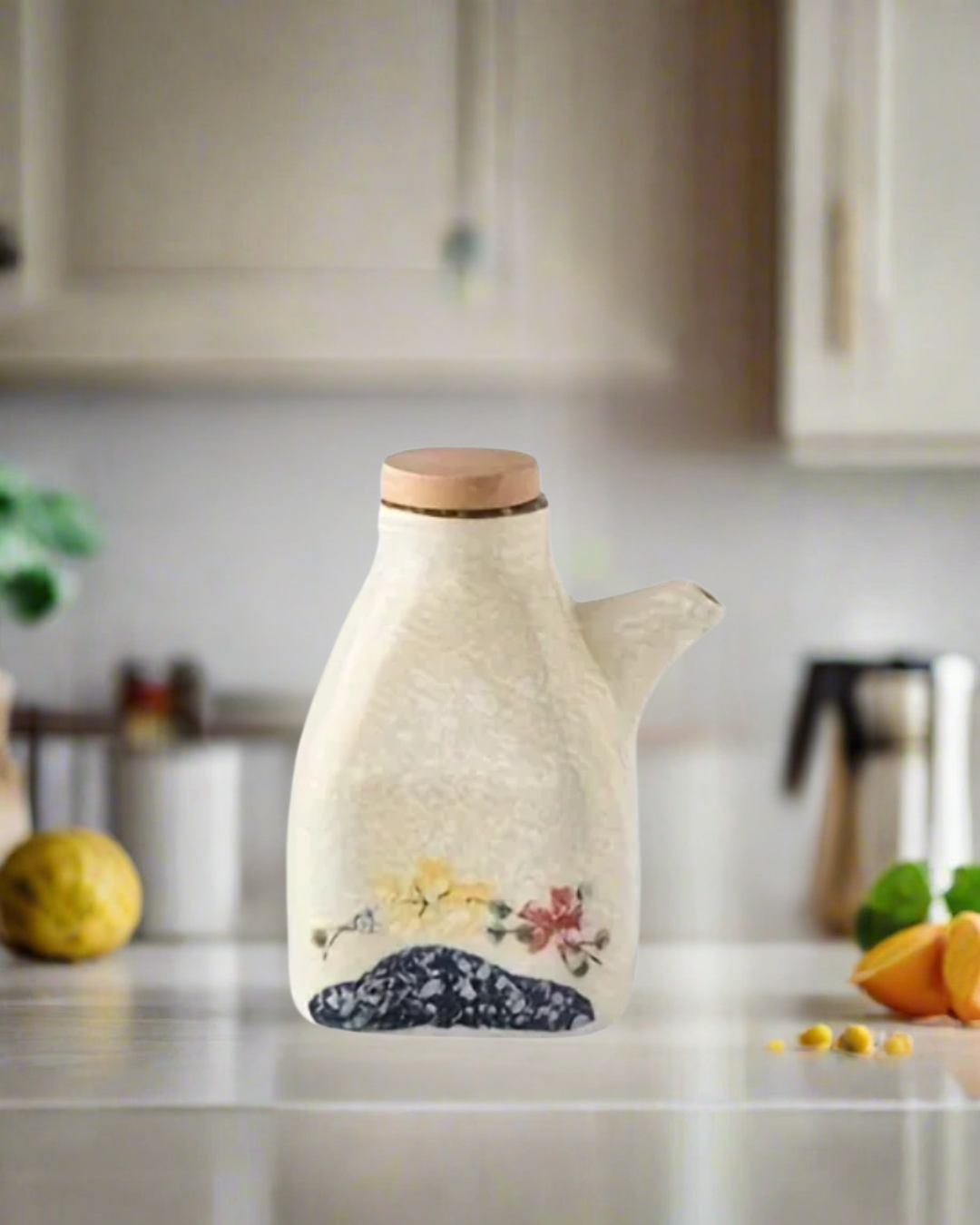 Hand-Painted Oil Dispenser