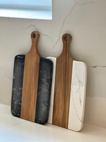 Marble & Wood Board Set