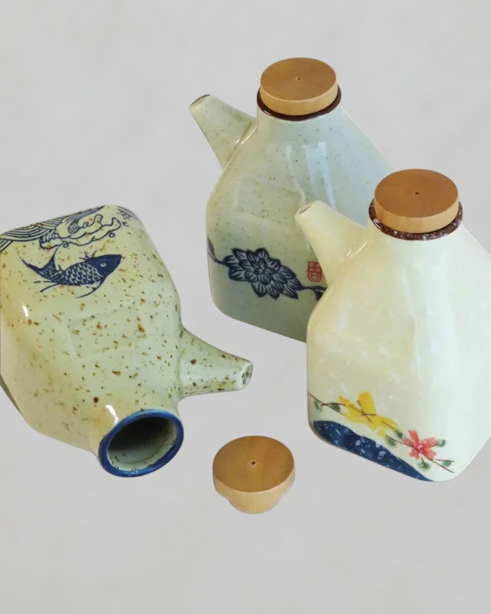 Hand-Painted Oil Dispenser