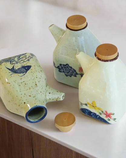 Hand-Painted Oil Dispenser