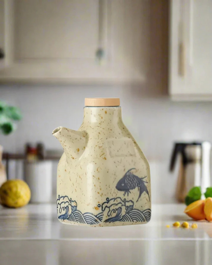 Hand-Painted Oil Dispenser