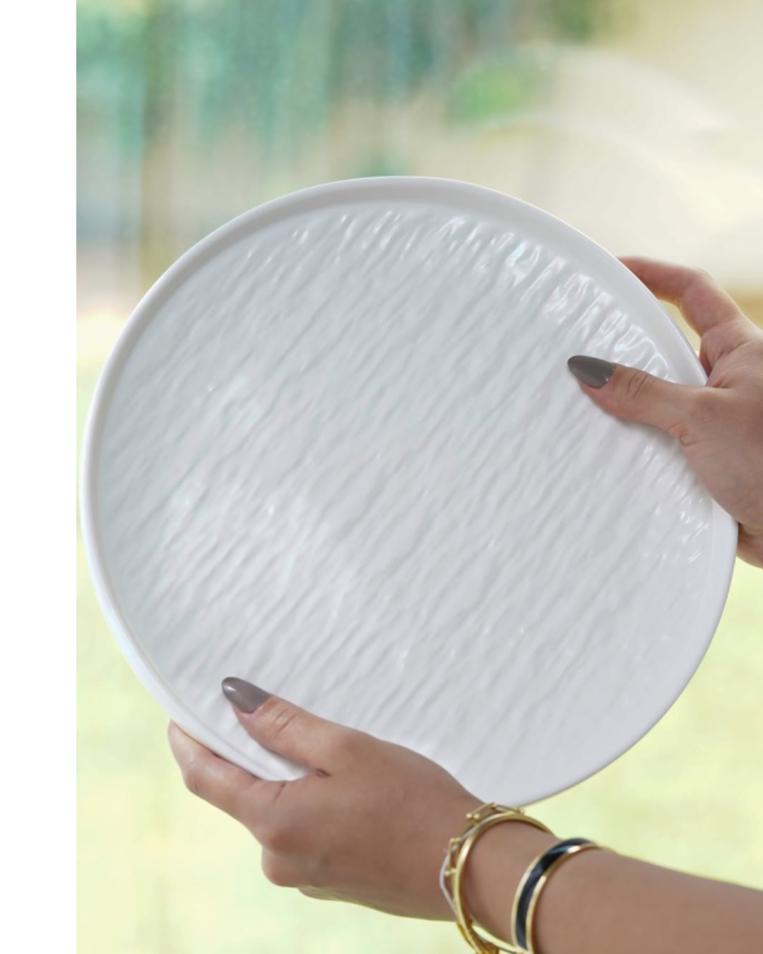 2pcs Ceramic Dinner Plates