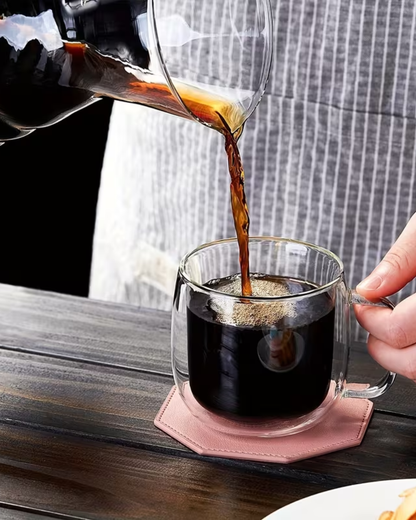350ml Insulated Glass Cup