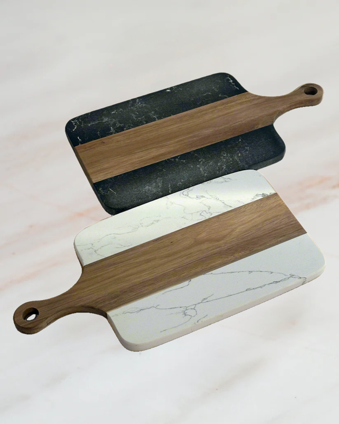 Marble & Wood Board Set of 2