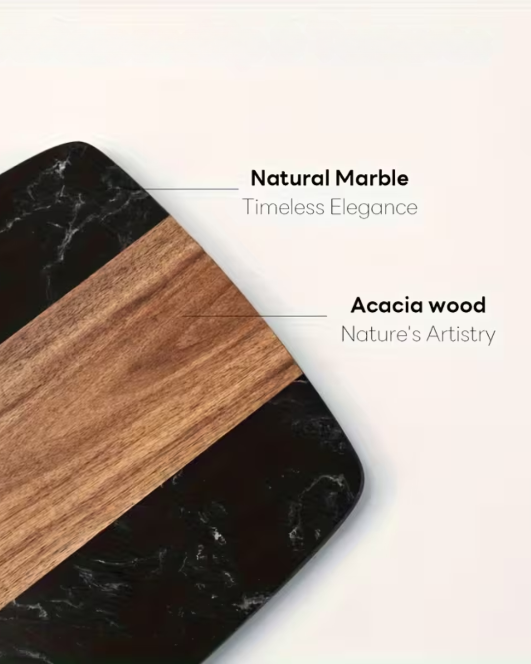 Acacia & Marble Board