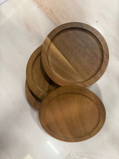 4pc Wood Coasters