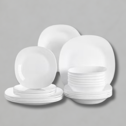36pc WHT Dinnerware Set
