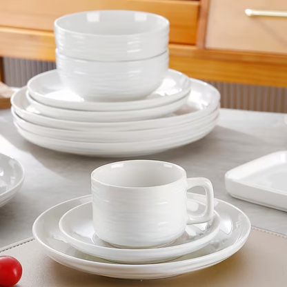 12pc WHT Tableware Set