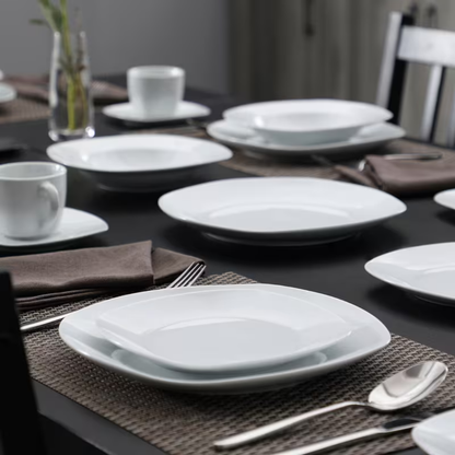 24pc WHT Dinnerware Set