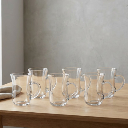 6pc Glass Teacups