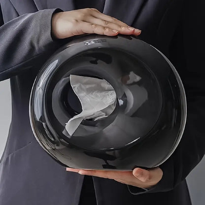 Modern Sculptural Tissue Holder