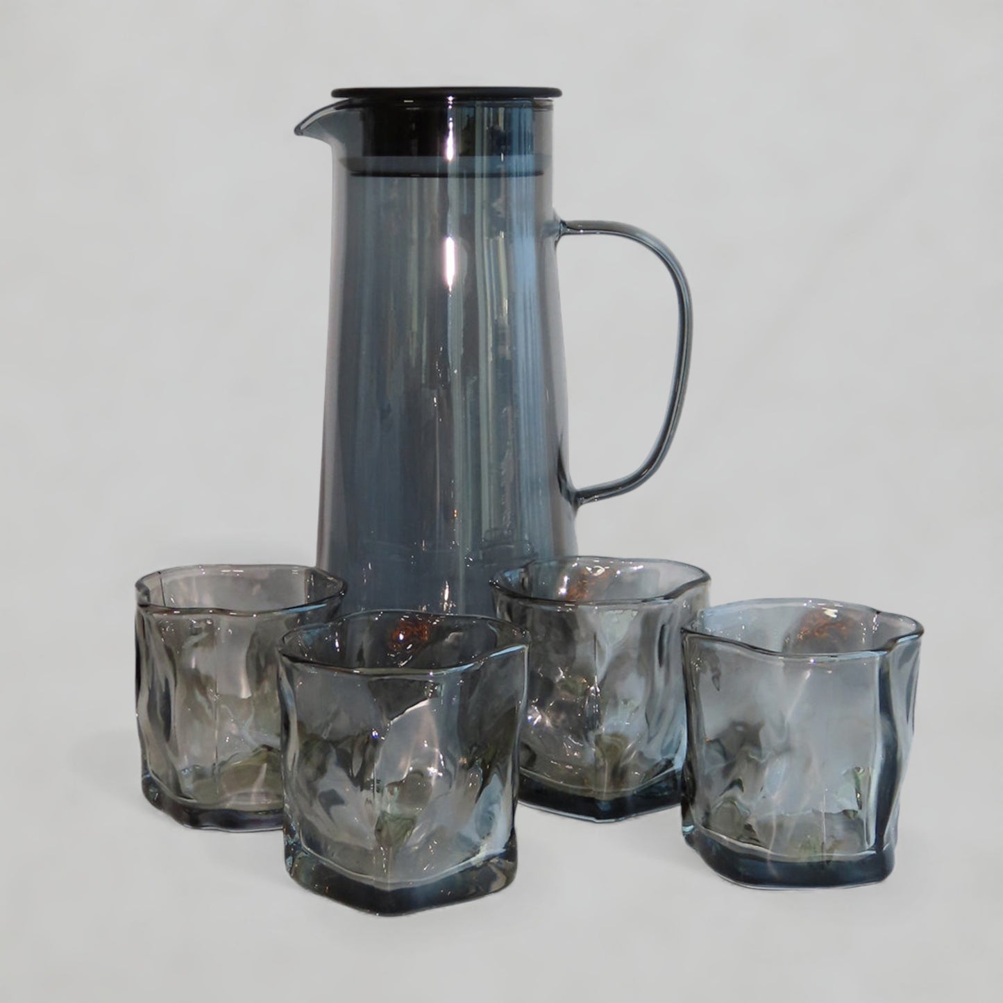 Glass Pitcher with 4 cups