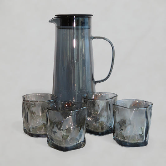 Glass Pitcher with 4 cups