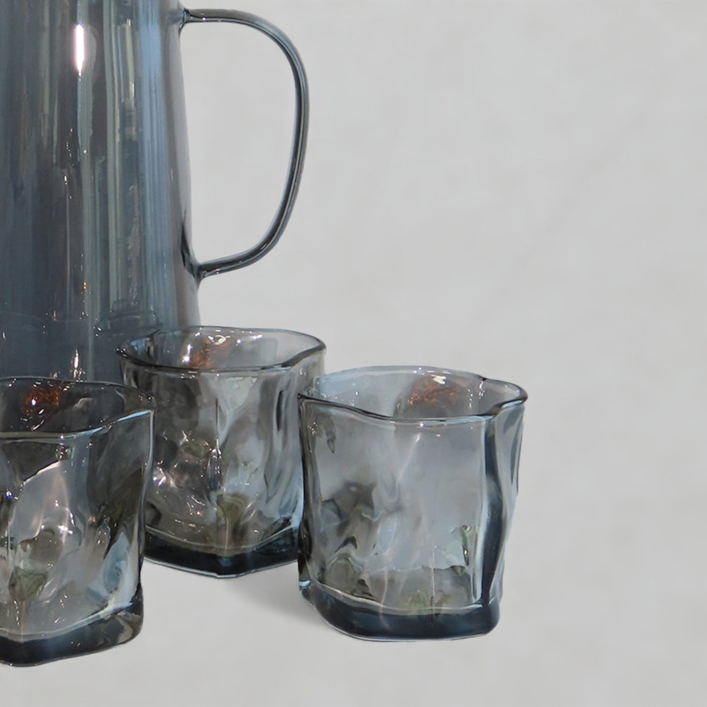 Glass Pitcher with 4 cups