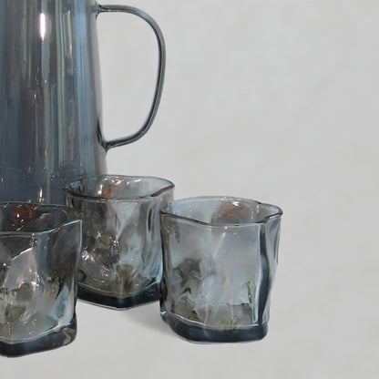 Glass Pitcher with 4 cups
