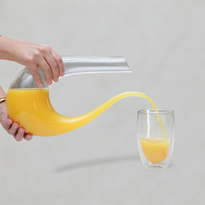 U-Shaped Glass Decanter