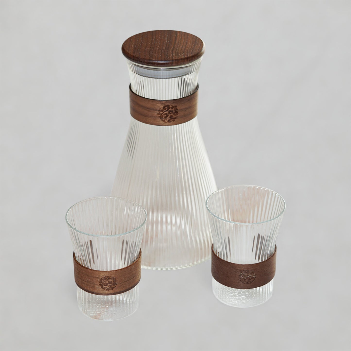 Glass Carafe & Cups Set