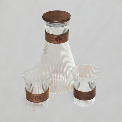 Glass Carafe & Cups Set