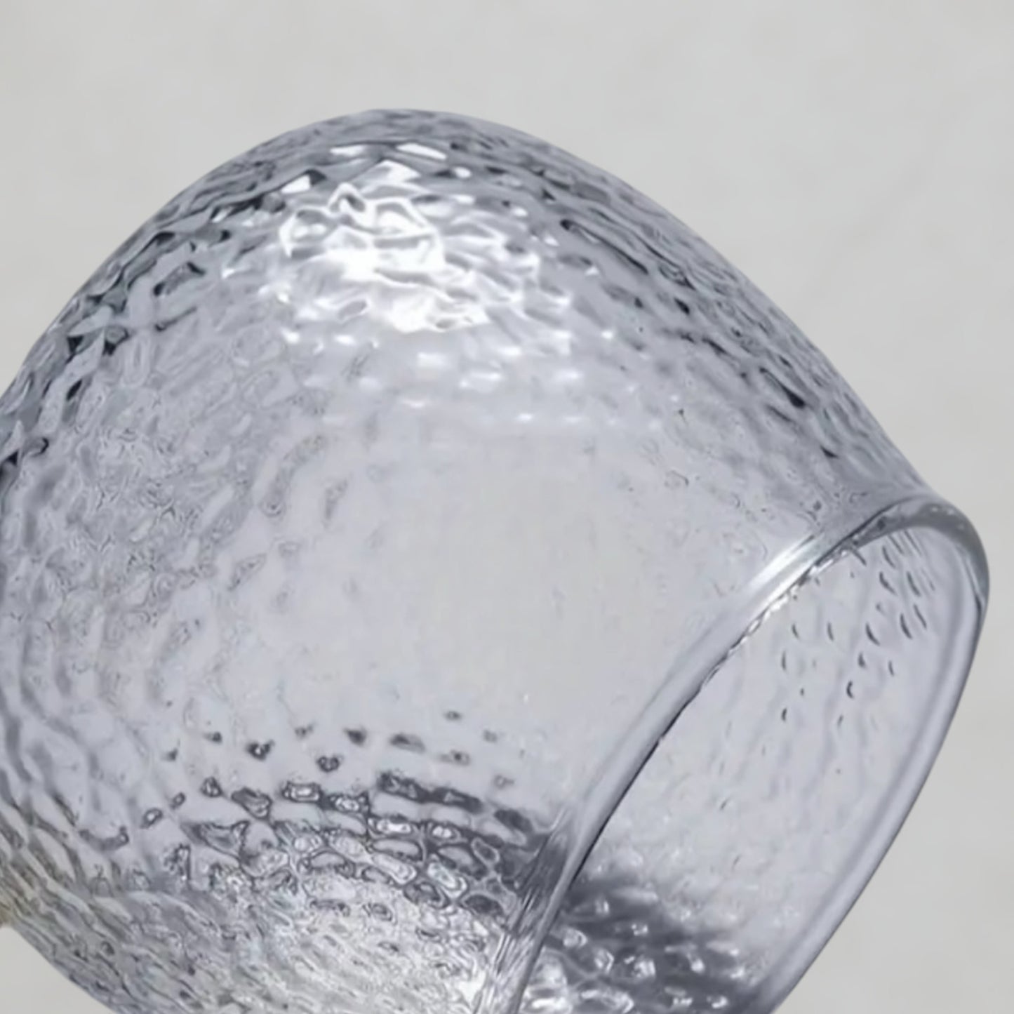 Hammered Glass Cup Set of 4