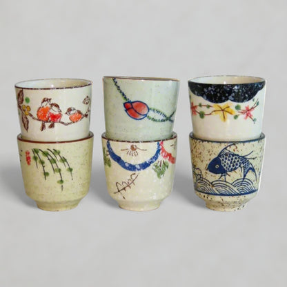 6PC Hand-Painted Cups