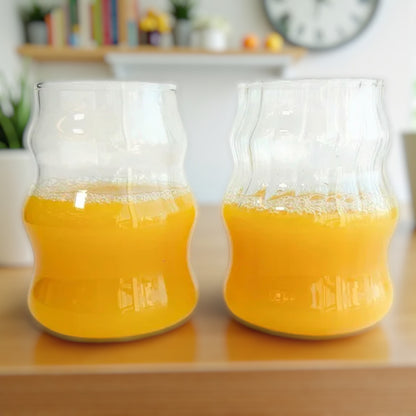 2PC Ripple Glass Cup