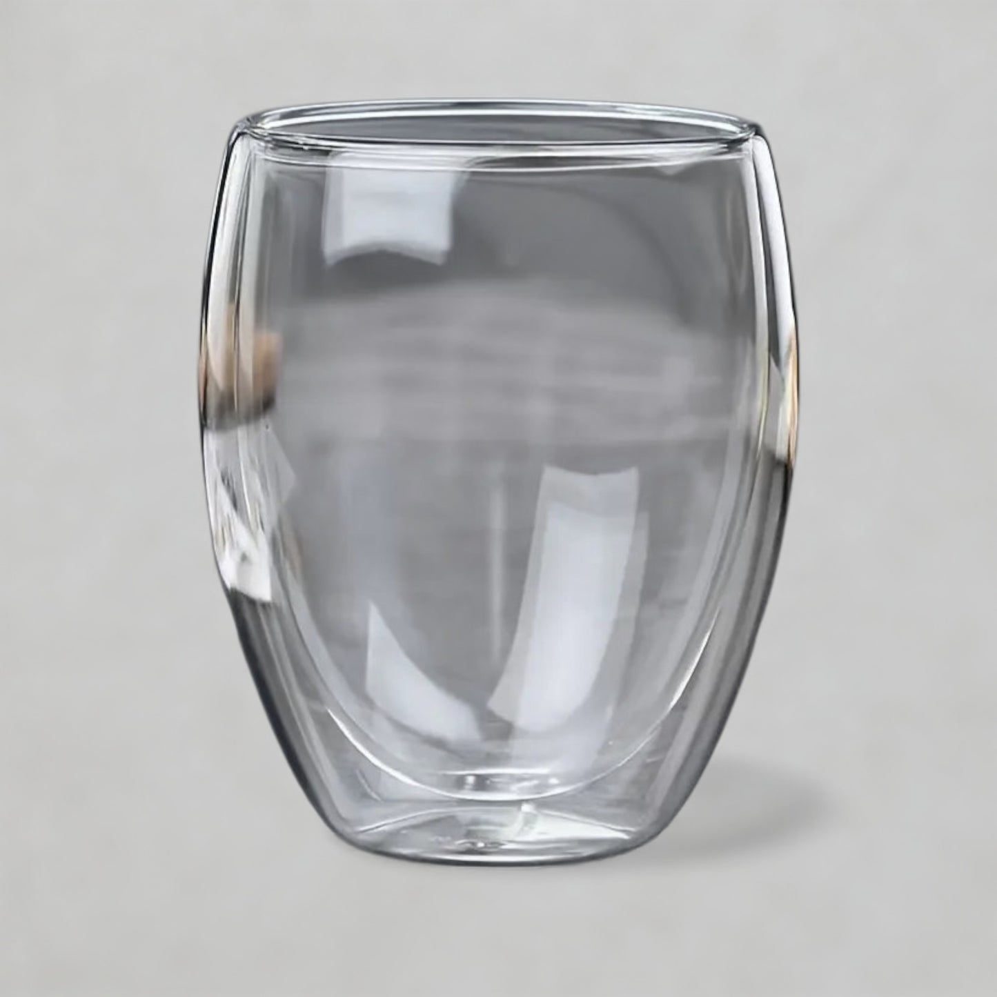Egg-Shaped Glass Cup