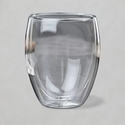 Egg-Shaped Glass Cup