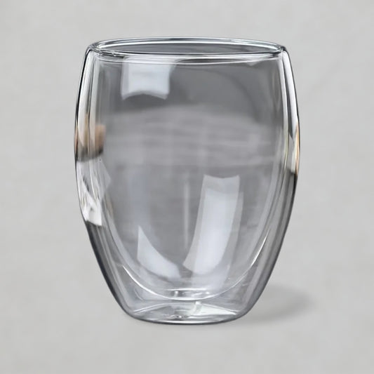 Egg-Shaped Glass Cup