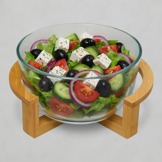 Bowl with Bamboo Stand