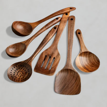 6PC Wooden Utensil Set