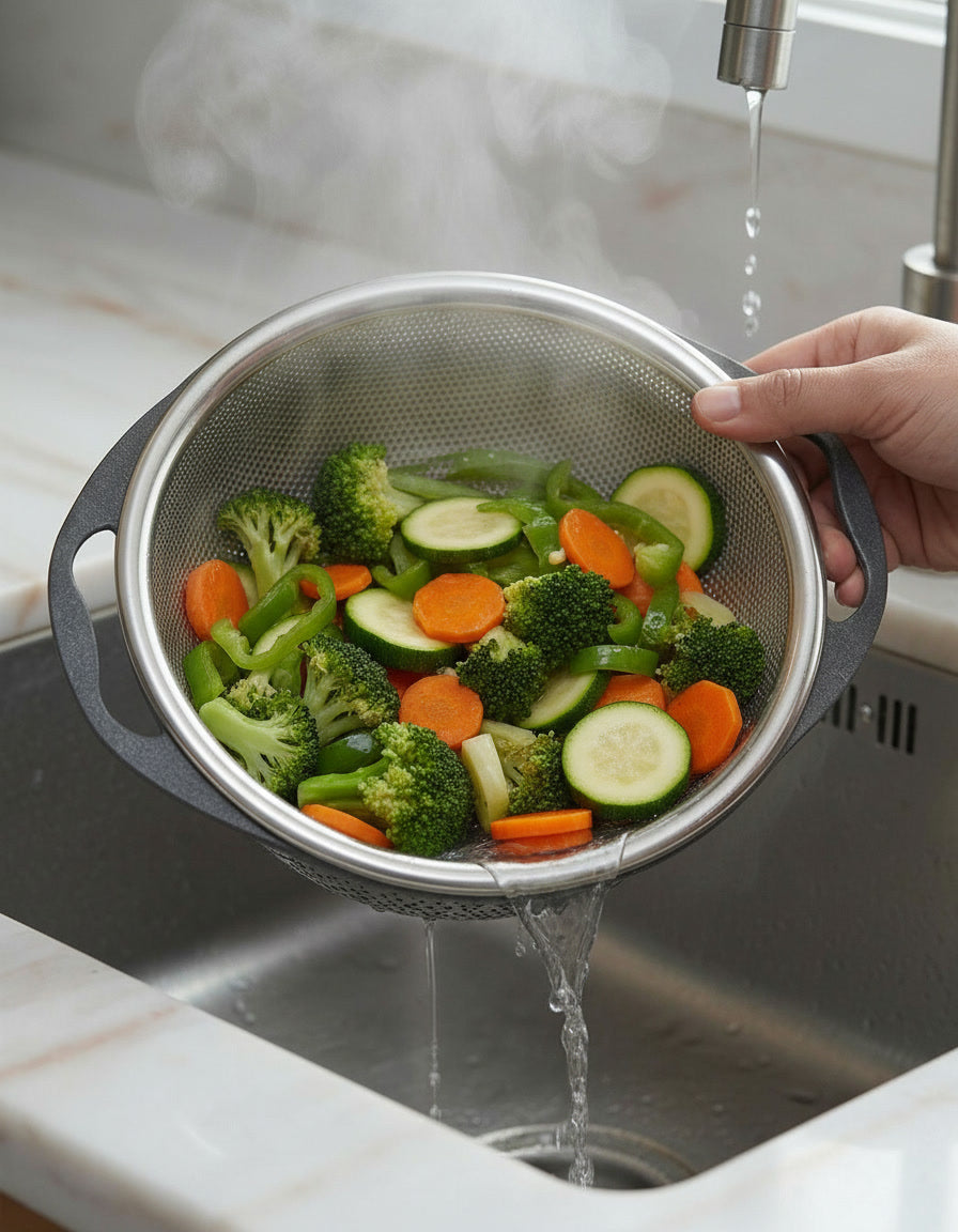 3pc Drain Basket (BLK/WHT)