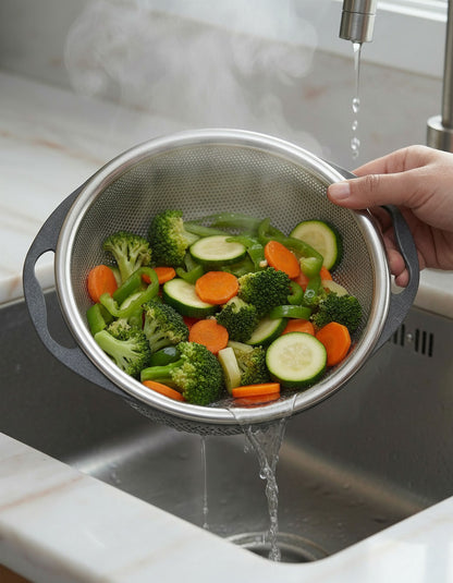 3pc Drain Basket (BLK/WHT)