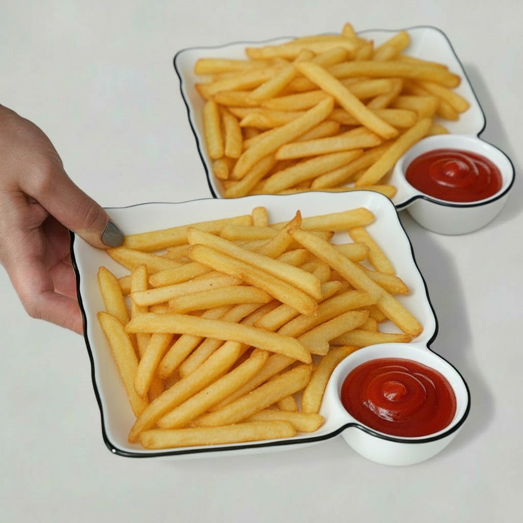 2pc Divided Ceramic Plate