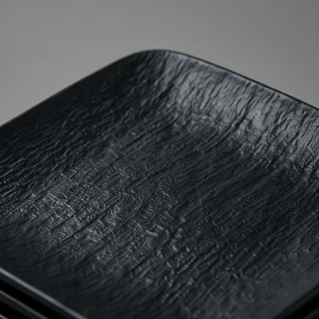 4pc Textured Plates