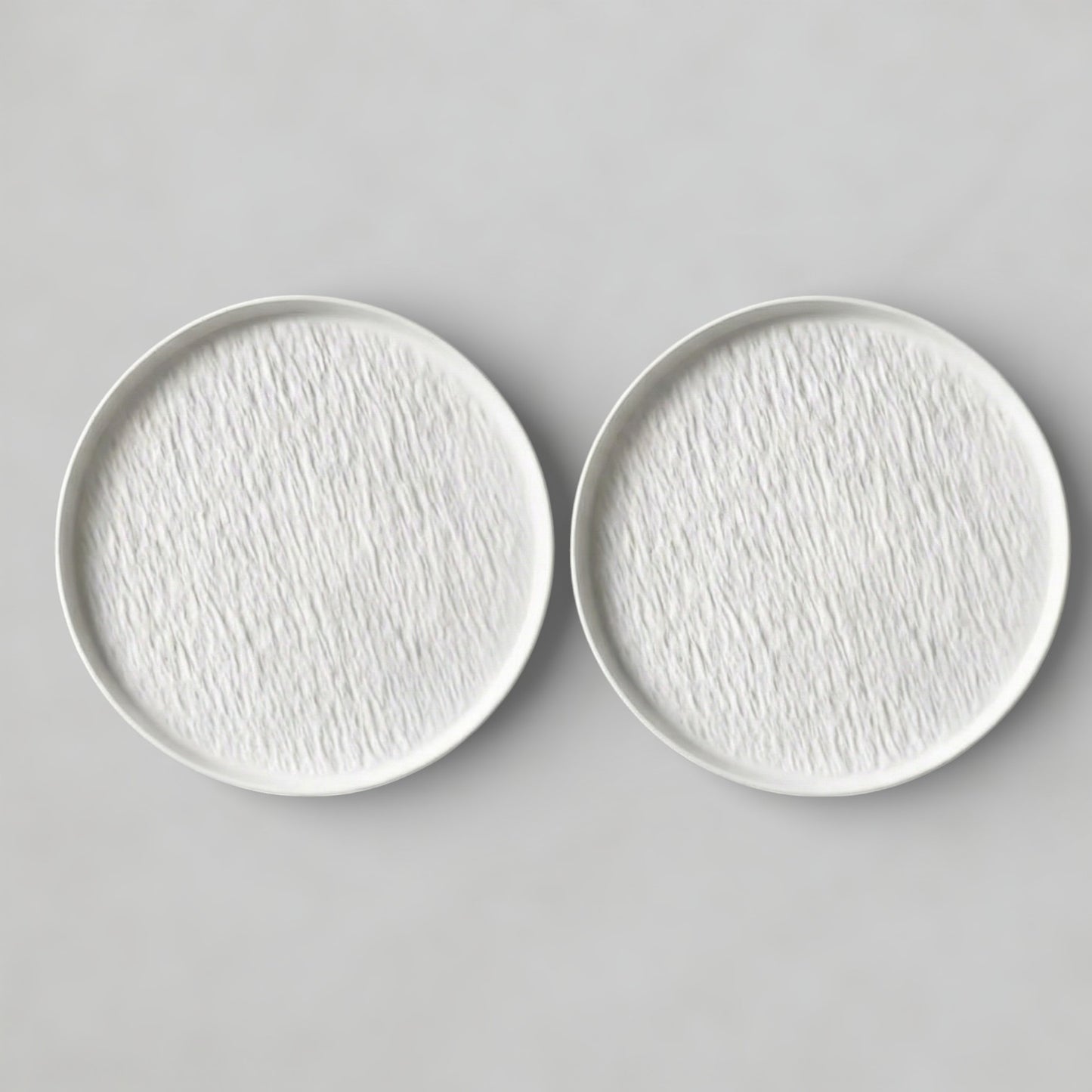 2pc Matte Round Plates