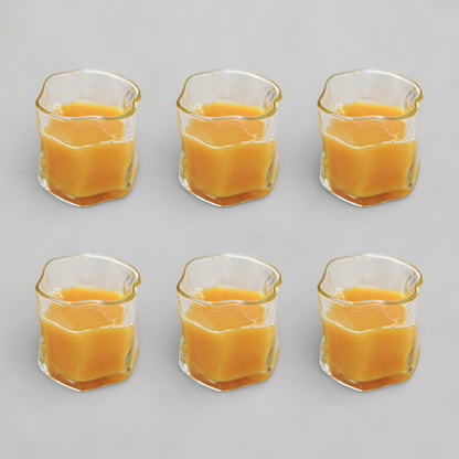 6pc Twister Glass Cup