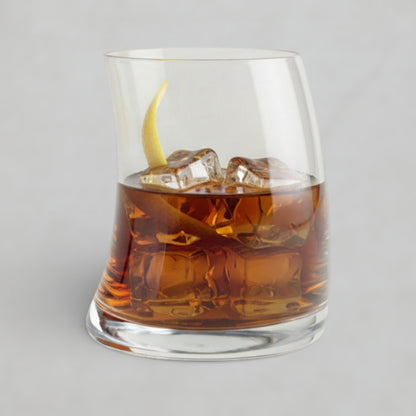 1pc Curved Glass Cup