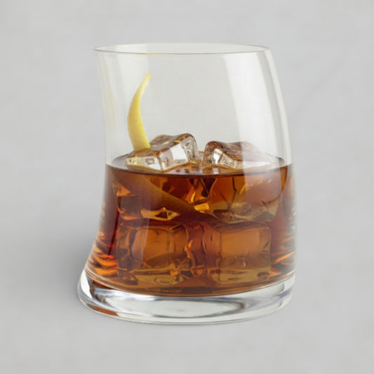 1pc Curved Glass Cup