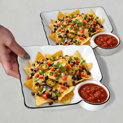 2pc Divided Ceramic Plate