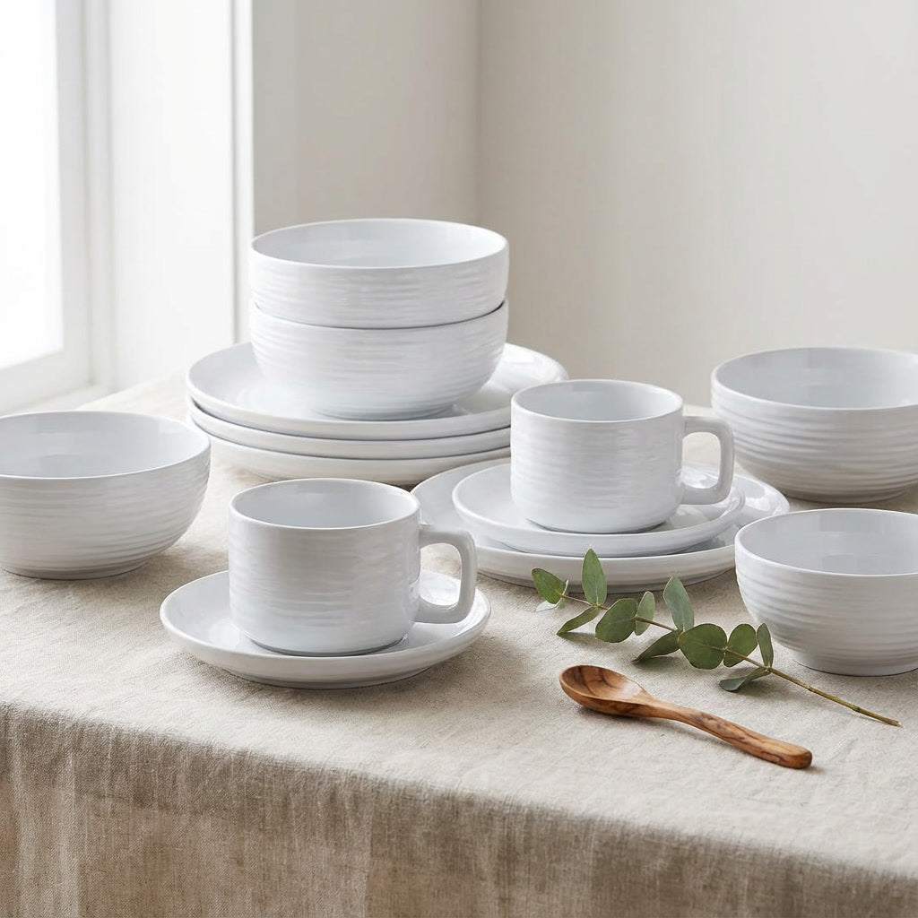 12pc WHT Tableware Set