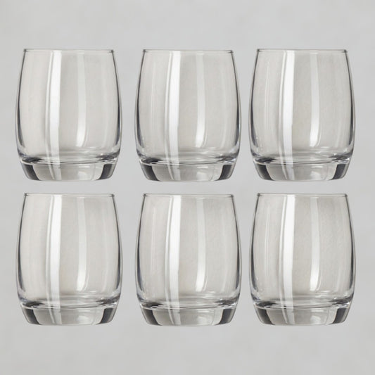 6pc Rounded Glass Cups