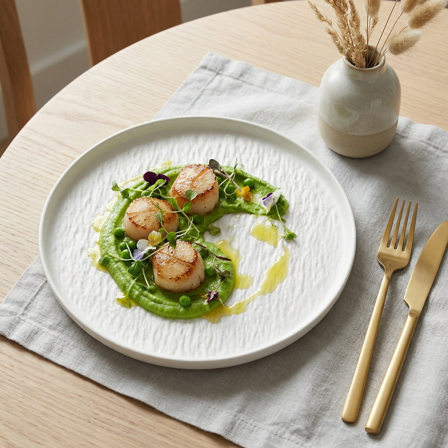 2pc Matte Round Plates