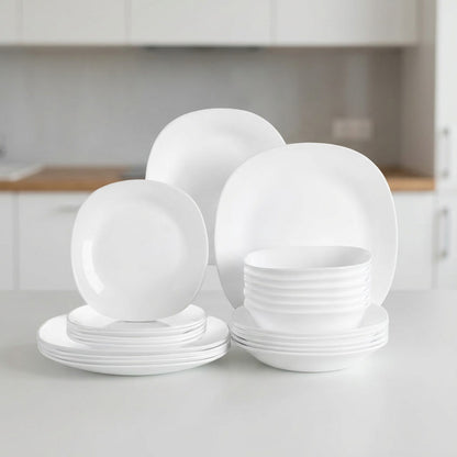 36pc WHT Dinnerware Set
