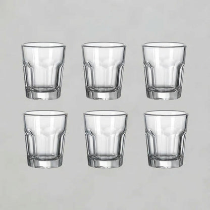 6pc Glass Shot Cups
