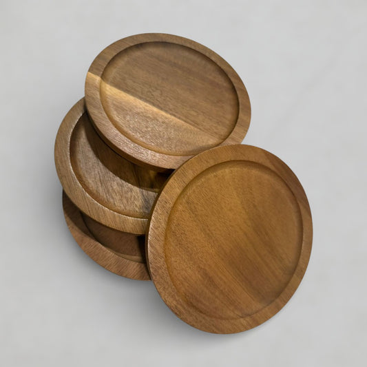 4pc Wood Coasters